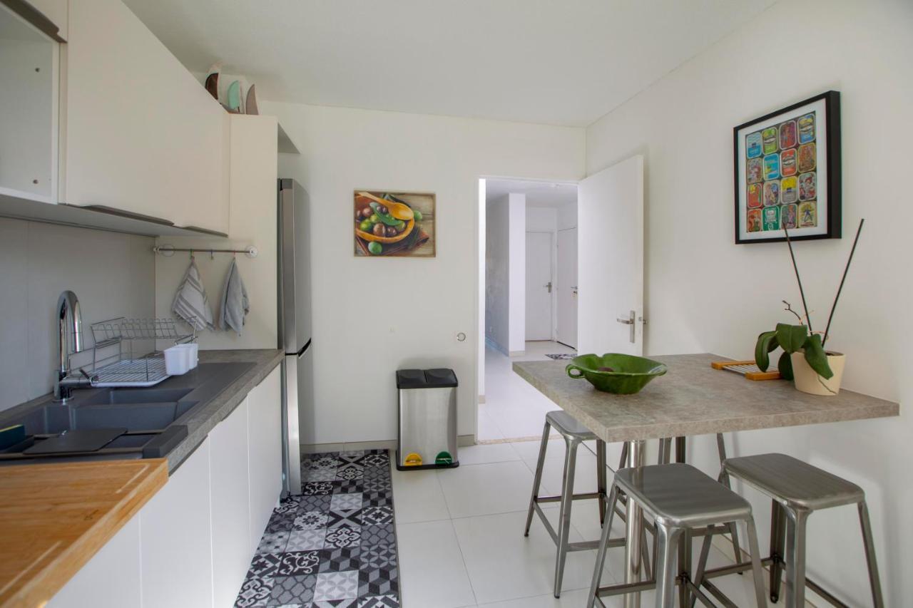 Appartement T3 Traversant Residence Standing Garage Et Piscine Exterieure Gratuits Σετ Εξωτερικό φωτογραφία